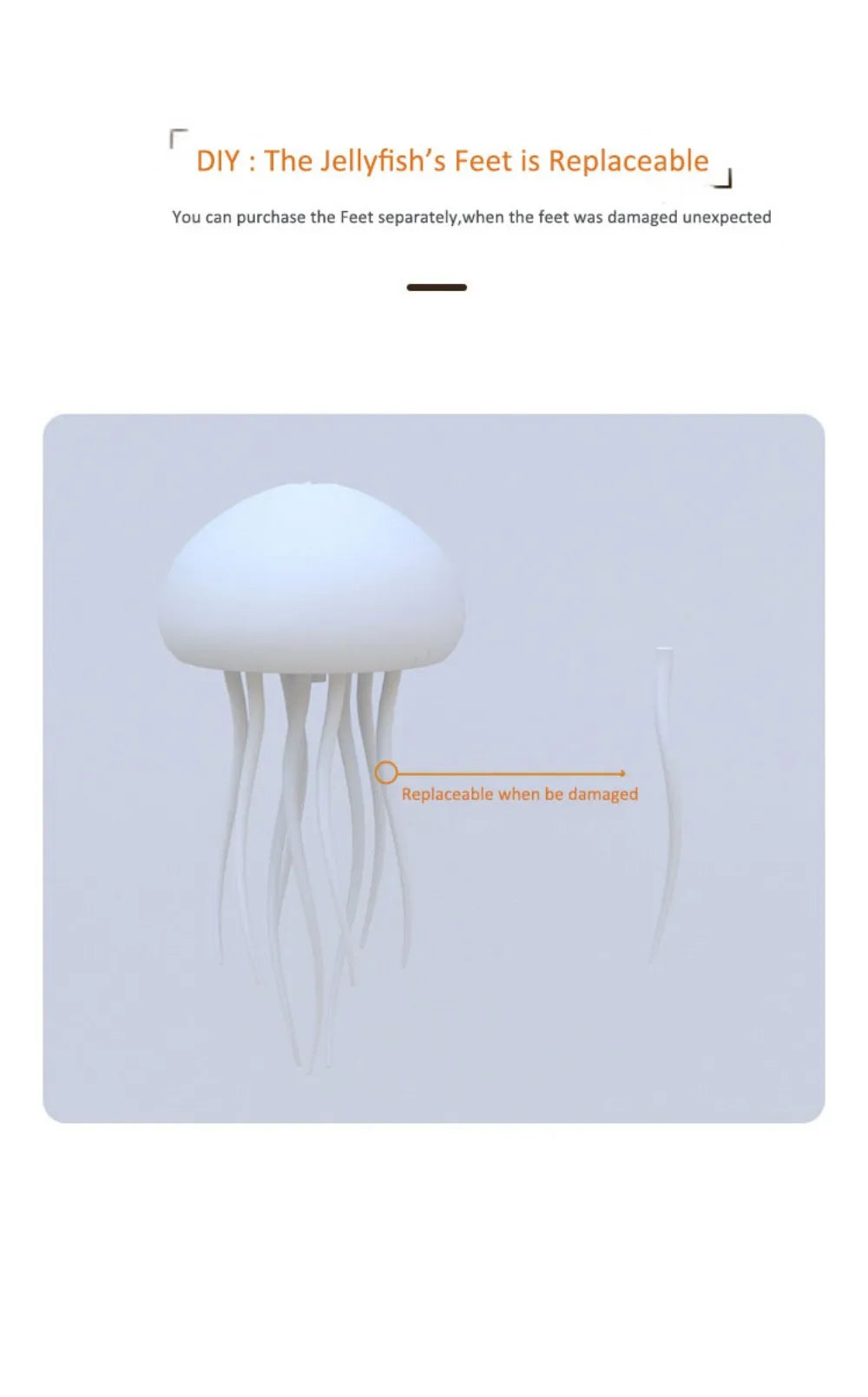 נורת רמקול בלוטוט בצורת מדוזה